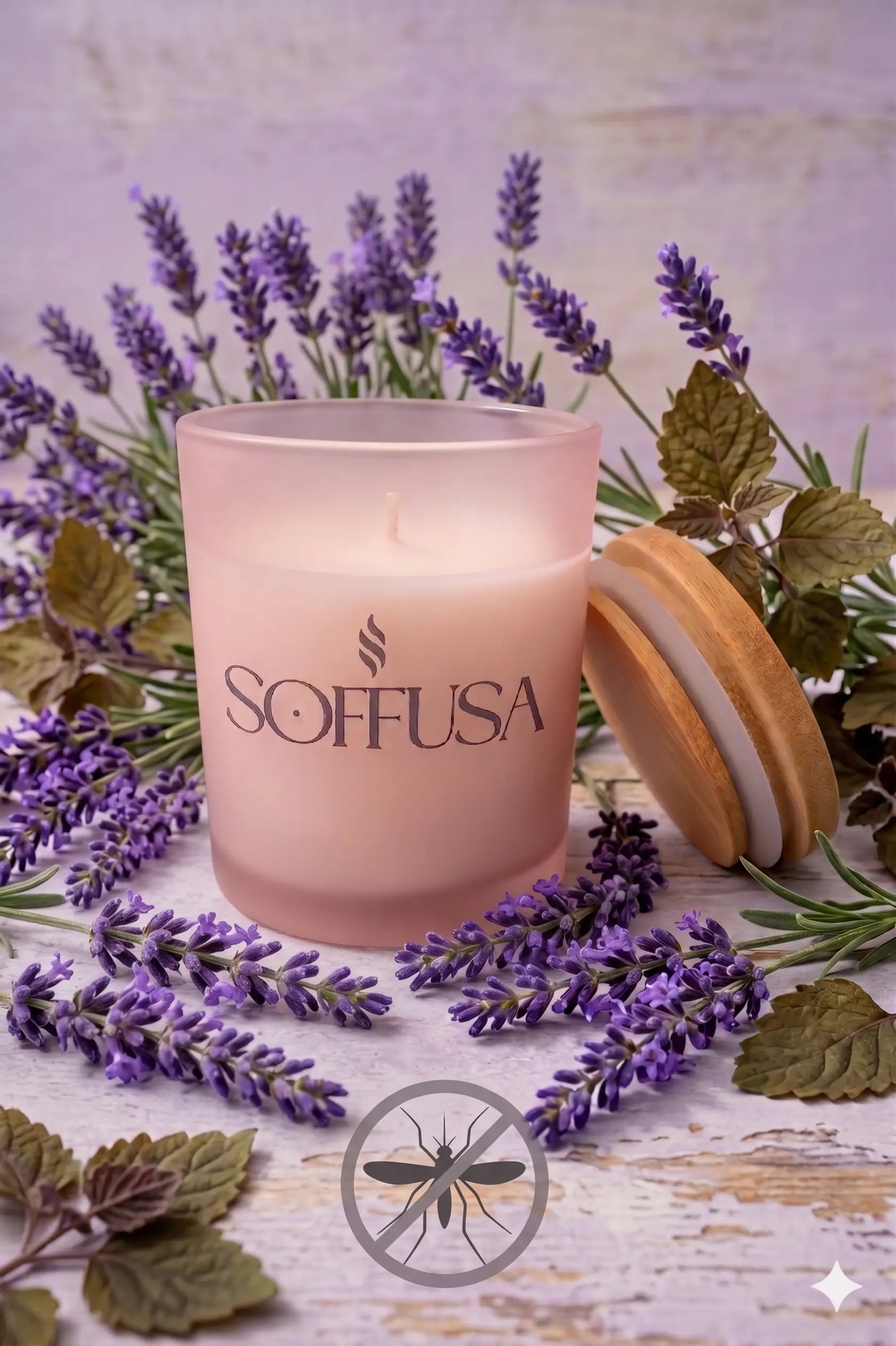 Candela lavanda e patchouli