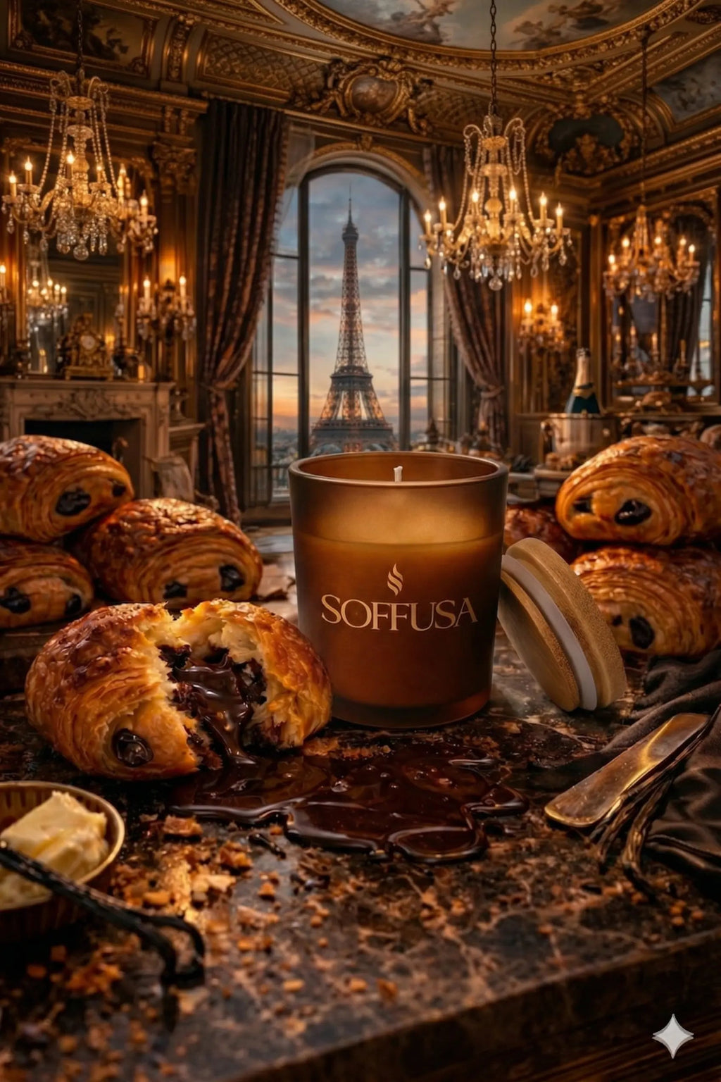 Candela profumata Pain au Chocolat 150g – Soffusa