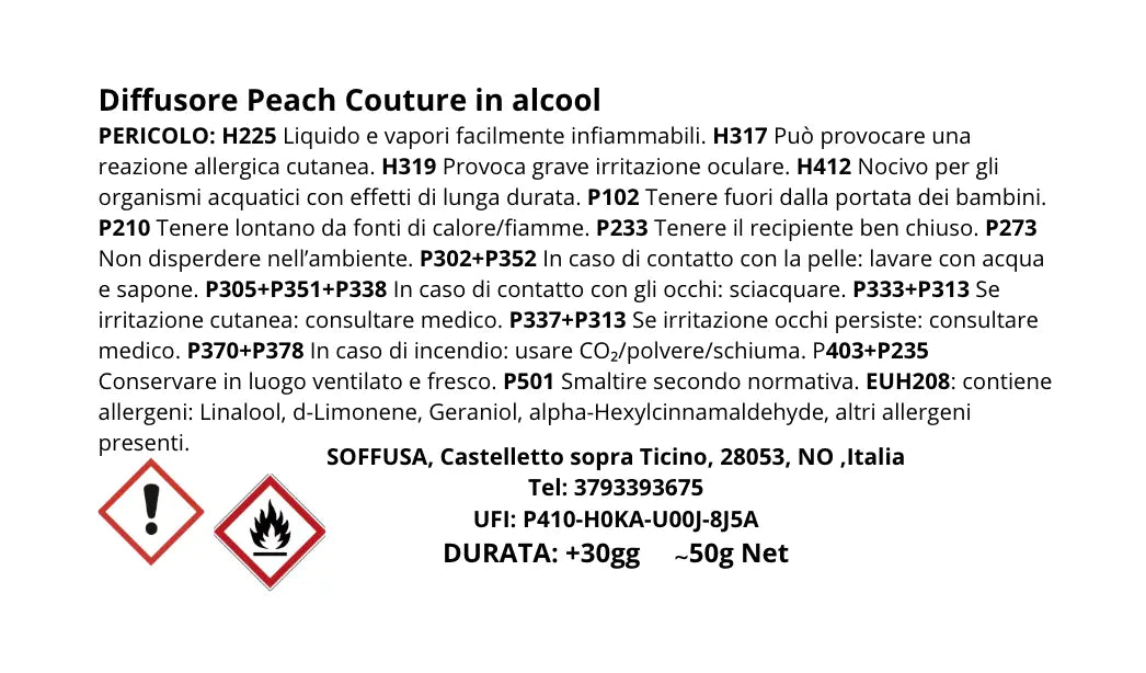 Etichetta diffusore_peach_couture_50g - Soffusa