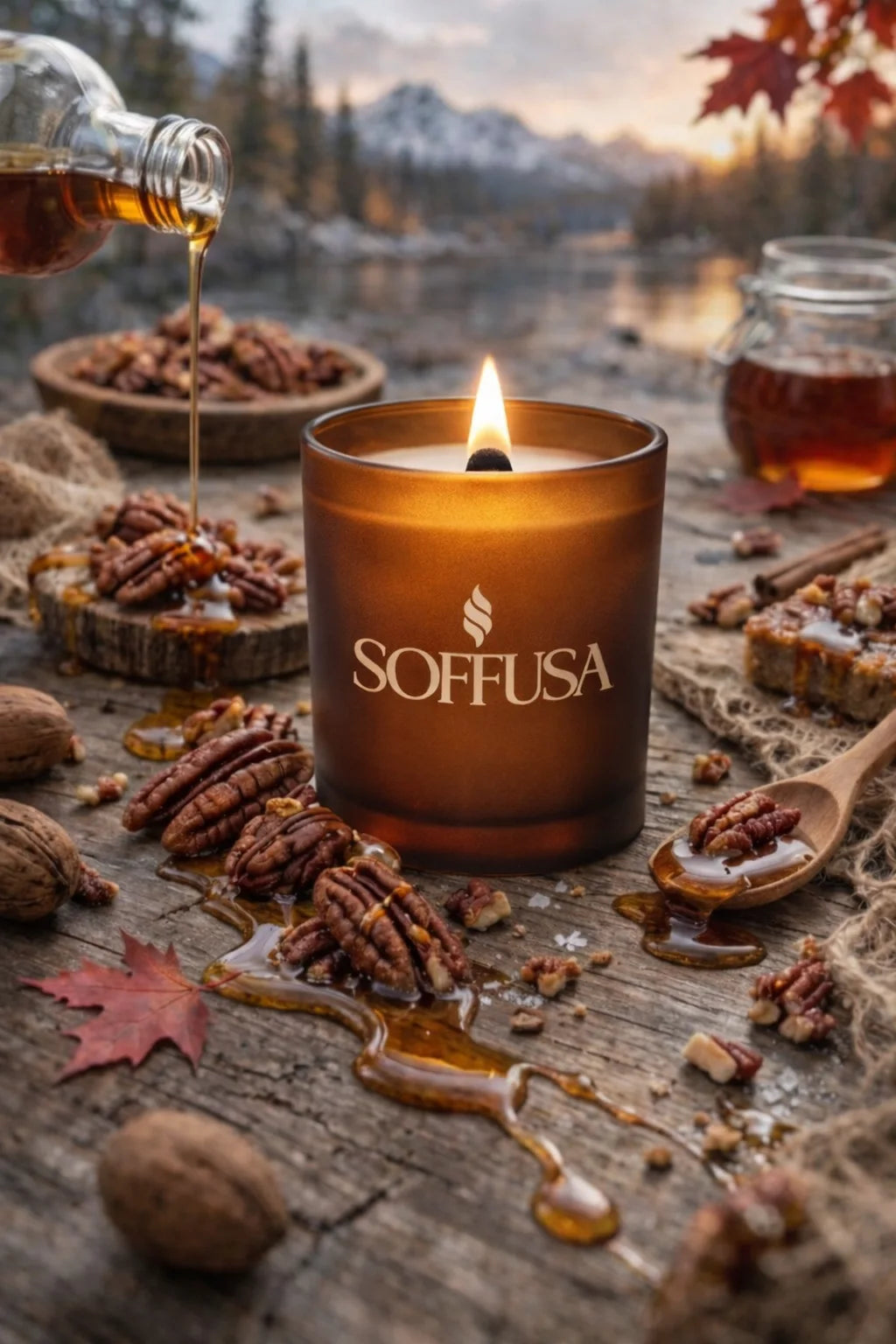 Candela profumata Maple & Pecan Danish 150g – Soffusa